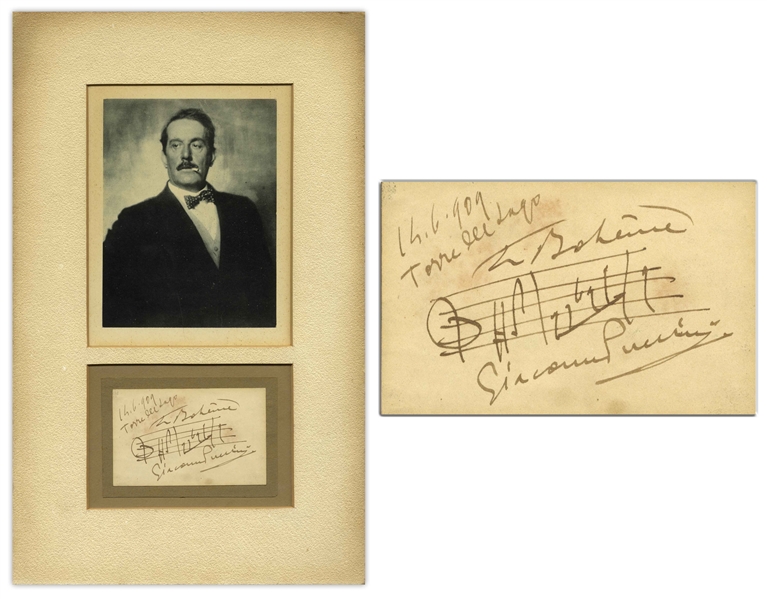 Giacomo Puccini AMQS for ''La Boheme''